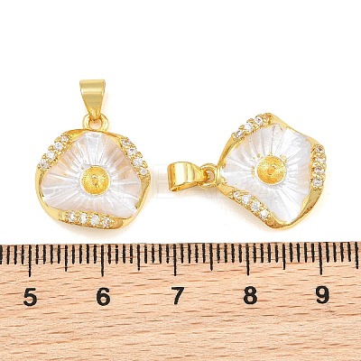 Brass Micro Clear Cubic Zirconia Peg Bails Pin Pendants KK-CBA6A75-52A-G-1