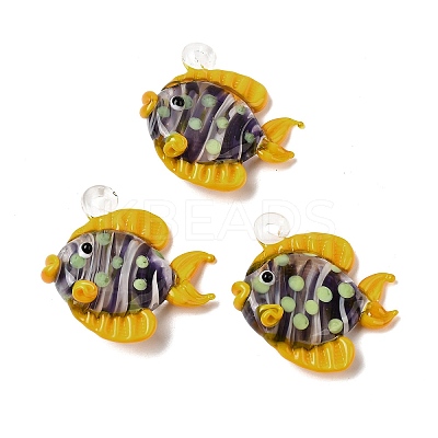 Handmade Lampwork Pendants LAMP-B035-01A-05-1