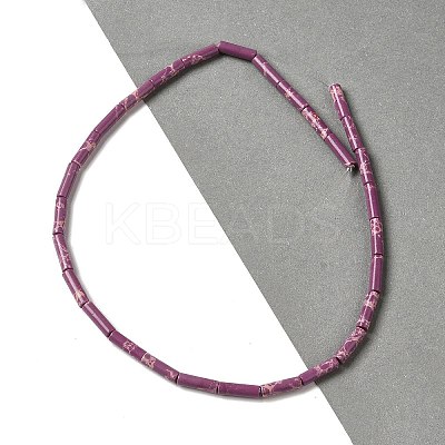 Synthetic Imperial Jasper Dyed Beads Strands G-D077-B01-09-1