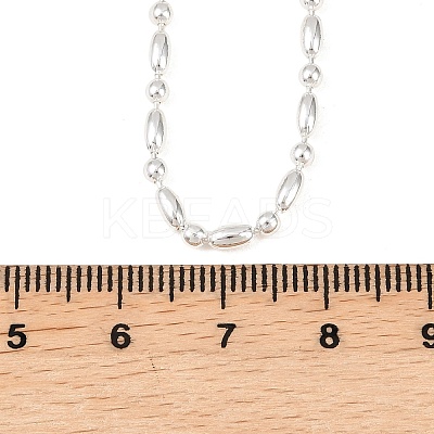 2.2MM Brass Ball Chain Necklaces for Men Women NJEW-L012-06S-1