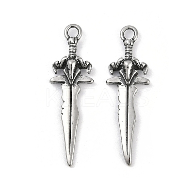 316 Surgical Stainless Steel Pendants STAS-G349-23AS-1