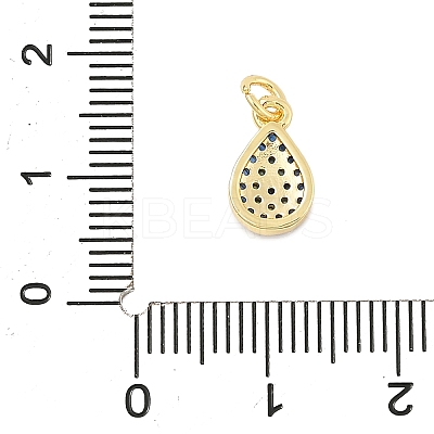 Brass Micro Pave Cubic Zirconia Pendants KK-U056-09G-1