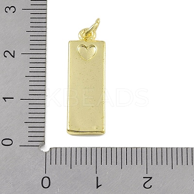 Brass Micro Pave Clear Cubic Zirconia Pendants KK-P266-06G-V-1