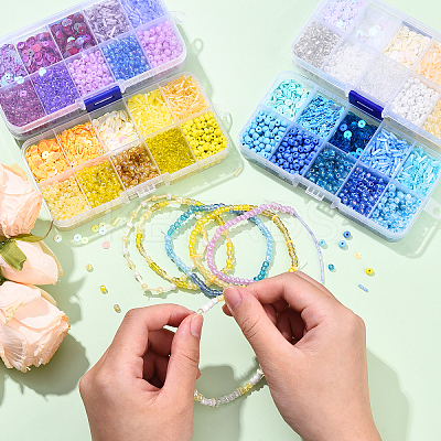 Diy Paillette and Seeds Beads Kits DIY-YW0017-31A-1