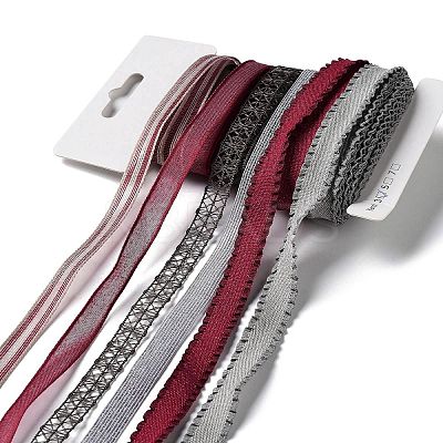 18 Yards 6 Styles Polyester Ribbon SRIB-C001-D05-1