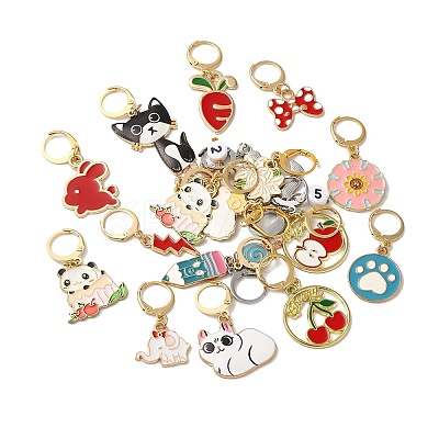 Alloy & Stainless Steel Enamel Pendant Decorations FIND-XCP0002-64-1
