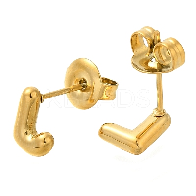 304 Stainless Steel Stud Earrings EJEW-I316-01G-L-1