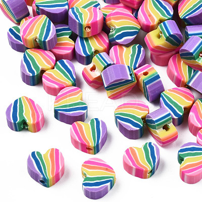 Handmade Polymer Clay Beads CLAY-Q252-01-1