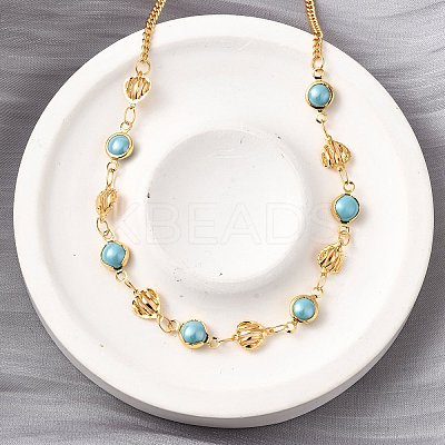 304 Stainless Steel Curb Chain Necklaces NJEW-V009-02G-1