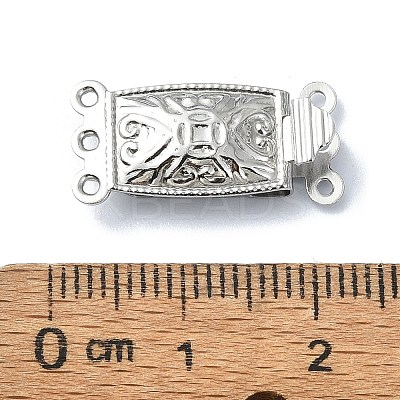 Non-Tarnish 304 Stainless Steel Box Clasp STAS-Q318-03P-1
