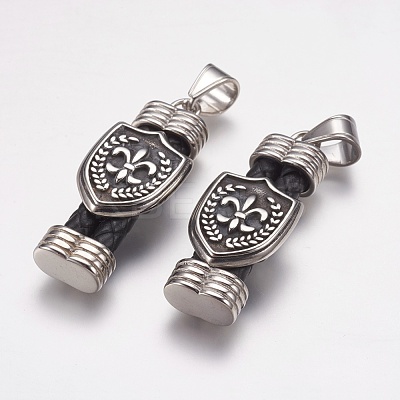 304 Stainless Steel Pendants STAS-P225-044P-1