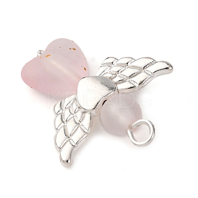 Frosted Transparent Acrylic Pendants PALLOY-JF04203-02-1