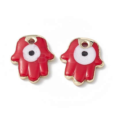 Brass Enamel Pendants KK-A176-04G-08-1