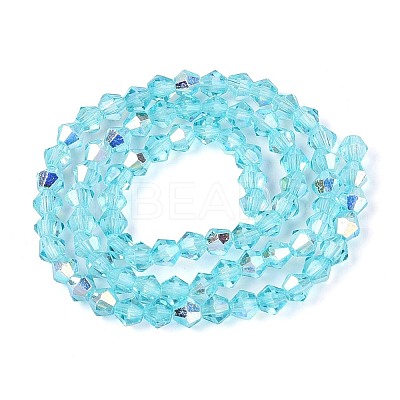 Transparent Glass Beads Strands LS-EGLA-N021-4mm-08-1