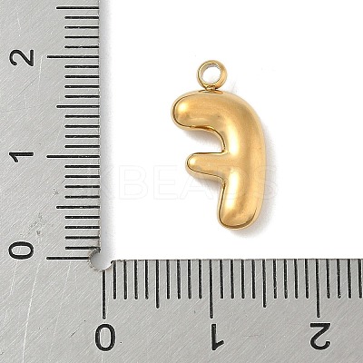 304 Stainless Steel Initial Pendants STAS-S186-12F-G-1