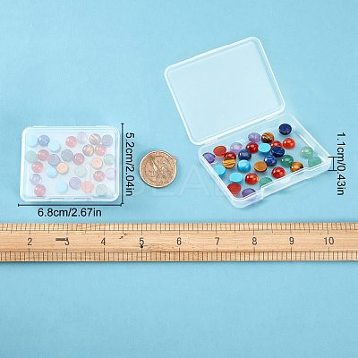 28Pcs 7 Style atural Carnelian & Yellow Aventurine & Tiger Eye & Green Aventurine & Turquoise & Lapis Lazuli & Amethyst Cabochons G-SC0002-13B-1