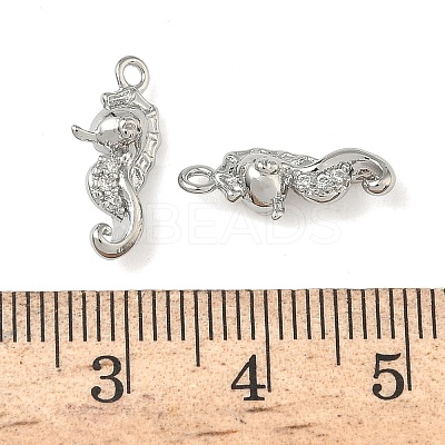 Ocean Style Brass Micro Pave Cubic Zirconia Pendants KK-A280-01A-P-1