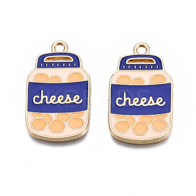 Rack Plating Alloy Enamel Pendants ENAM-T011-171-1