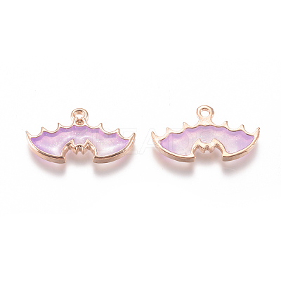 Zinc Alloy Enamel Pendants PALLOY-WH0070-30G-C-1