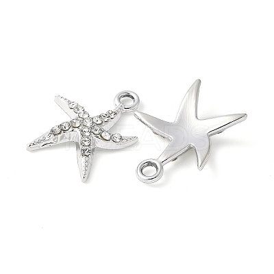 Alloy Crystal Rhinestone Pendants PALLOY-E775-16P-1
