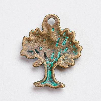 Tibetan Style Alloy Pendants PALLOY-F187-16ABG-1