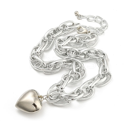 Heart Pendant Necklace NJEW-K261-03P-1