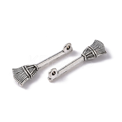 Tibetan Style Zinc Alloy Broom Pendants LS-X-TIBEP-R334-317AS-RS-1