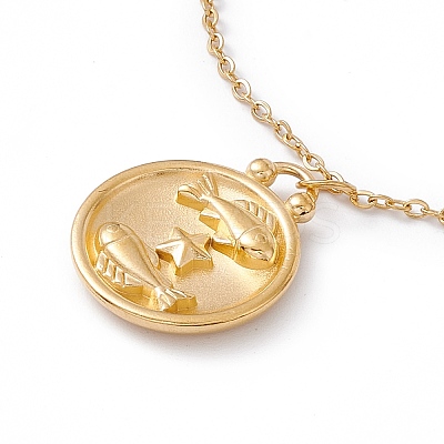 Ion Plating(IP) 304 Stainless Steel Pendant Necklace for Men Women STAS-H169-01D-1