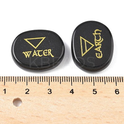 4Pcs 4 Styles Natural Obsidian Display Decorations G-F786-02D-07-1
