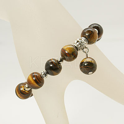 Fashion Gemstone Beaded Bracelets BJEW-JB00858-05-1