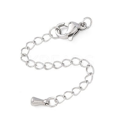 304 Stainless Steel Curb Chain Extender STAS-G383-06P-1