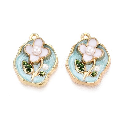 Alloy Enamel Pendants ENAM-K076-11A-G-1