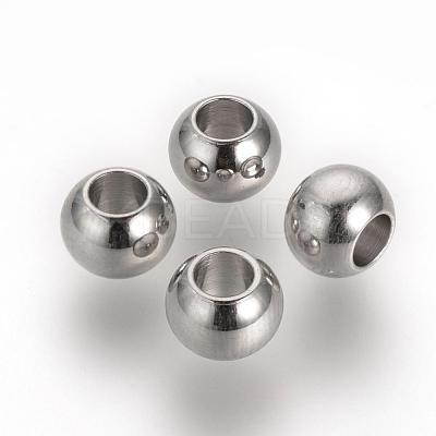Tarnish Resistant 201 Stainless Steel Spacer Beads STAS-R071-36-1