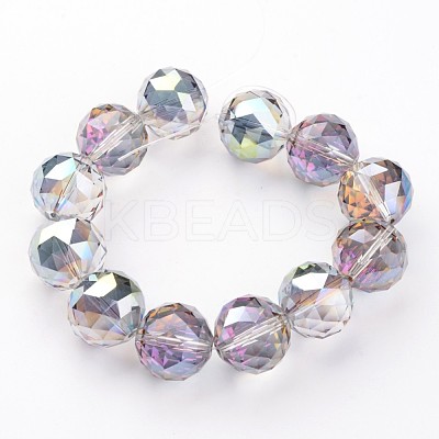 Electroplate Glass Bead Strands EGLA-J140-HP01-20mm-1