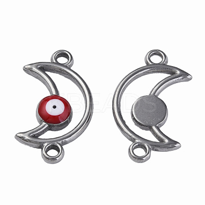 304 Stainless Steel Enamel Connector Charms STAS-N087-61-01P-1