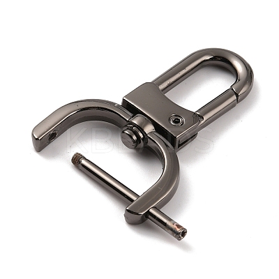 Zinc Alloy Swivel Lobster Claw Clasps FIND-WH0145-85C-B-1