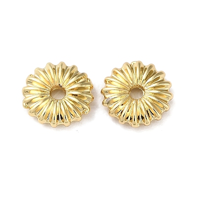 Rack Plating Brass Spacer Beads KK-K346-27G-1