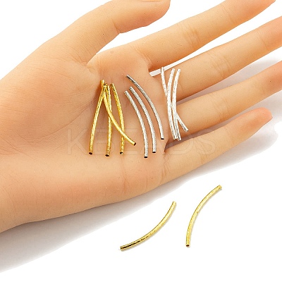 90Pcs 3 Colors Brass Tube Beads KK-YW0002-03-1