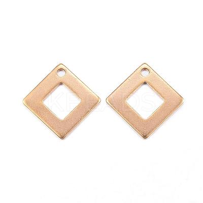 Ion Plating(IP) 304 Stainless Steel Charms STAS-G127-07G-1