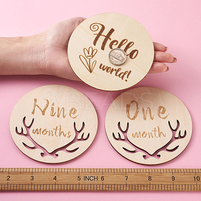 Basswood Milestone Cards WOOD-TA0002-44-1