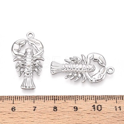 304 Stainless Steel Lobster Pendants STAS-T067-25P-1