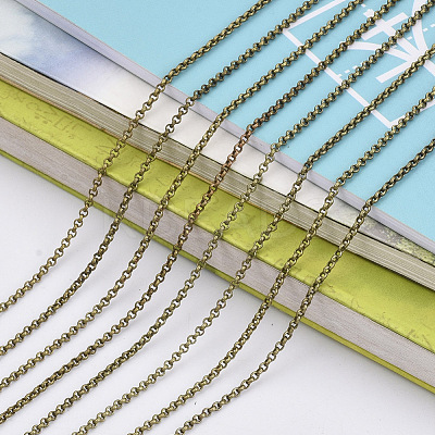 Brass Rolo Chains X-CHC-S008-002H-AB-1