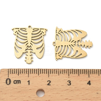 201 Stainless Steel Pendants STAS-I332-07G-1