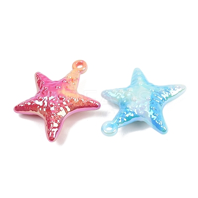 UV Plating Acrylic Pendants OACR-A040-06-1