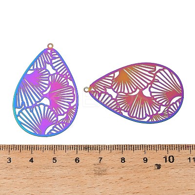 201 Stainless Steel Filigree Pendants SA-CBAEF74-01-1