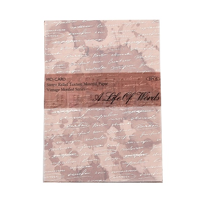 Translucent Parchment Paper Textured Scrapbook Paper Pads Sets DIY-H170-02D-1
