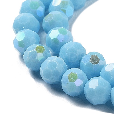 Opaque Glass Beads Strands EGLA-A035-P8mm-L08-1