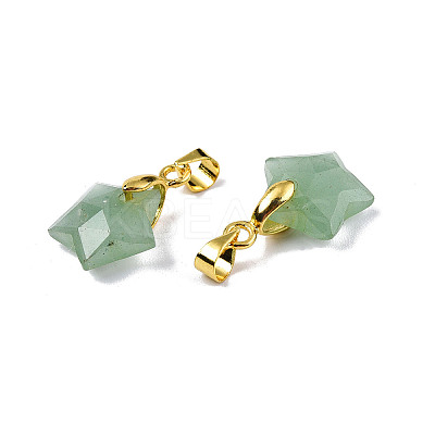 Natural Green Aventurine Charms X-G-N326-142-07-1