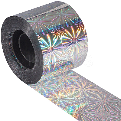 Holographic Laser Shining Bopp PET Plastic Scrapbook Decorative Adhesive Tapes AJEW-WH20010-47C-03-1