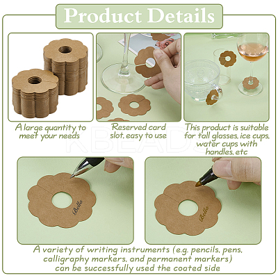 Paper Wine Glass Charms DIY-WH0060-46A-02-1